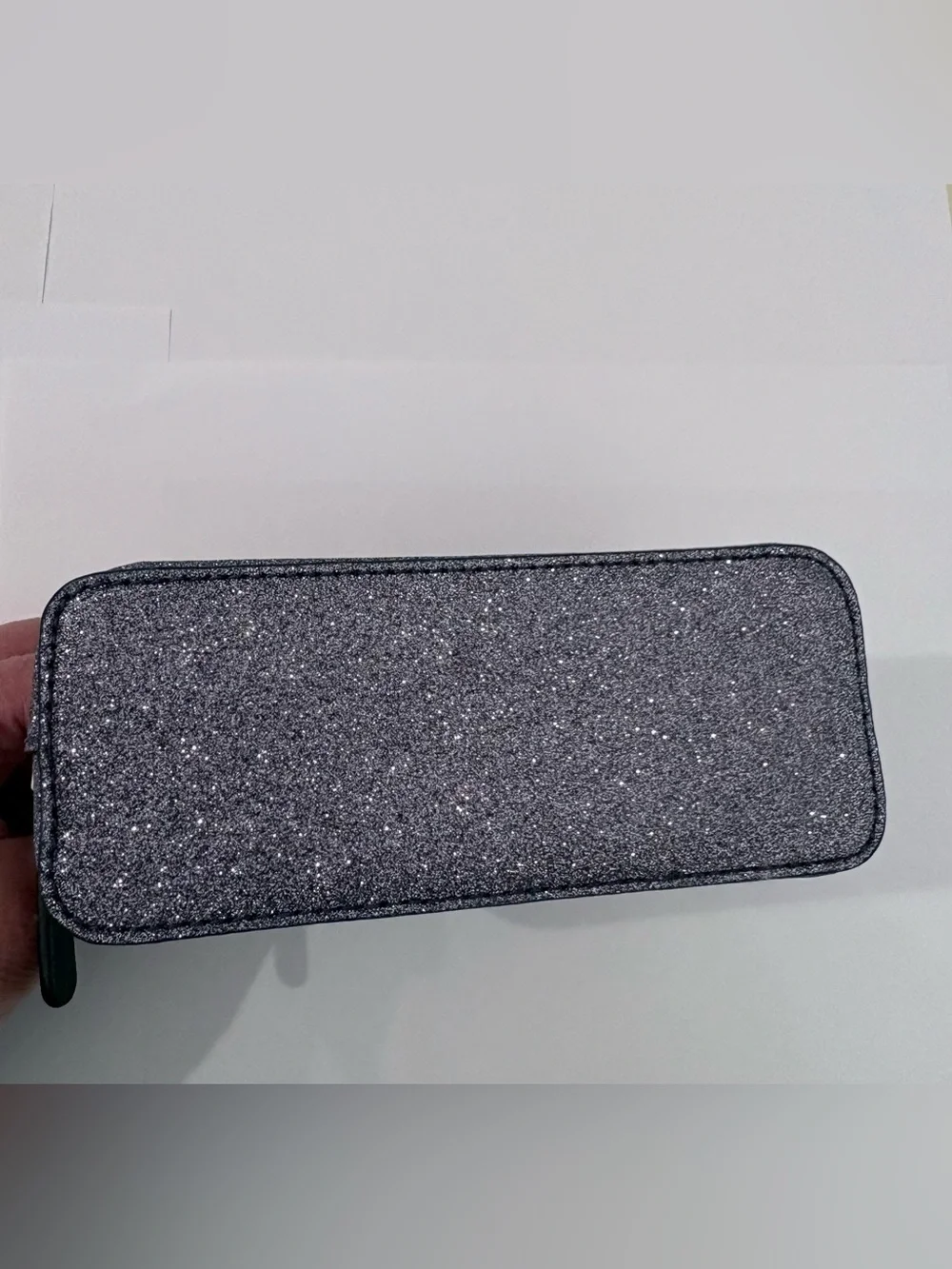 Kate Spade New York Glitter Dome Cosmetic Travel Bag  - Dusk Navy (NWOT)